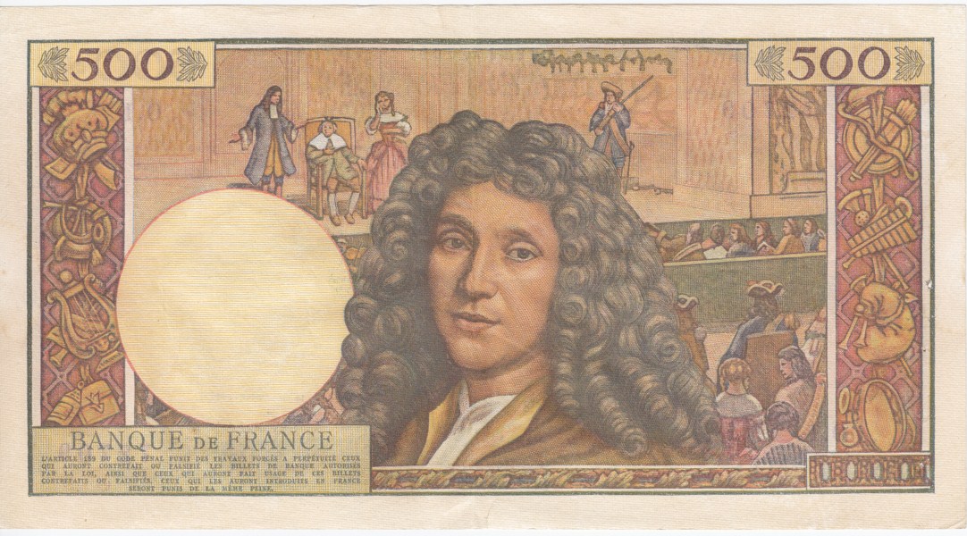 500 Francs Moliere 1959